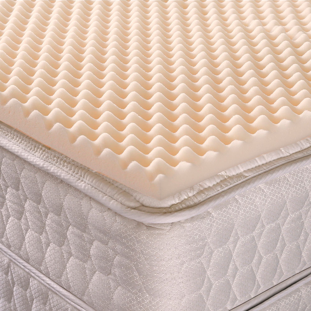 Convoluted Egg Crate Foam Mattress Pads, Traditional Fit ...